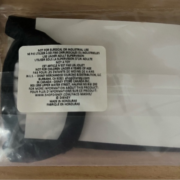 NEW Set of 2 STITCH Face Masks sz L Black Printed Disney - Picture 4 of 4